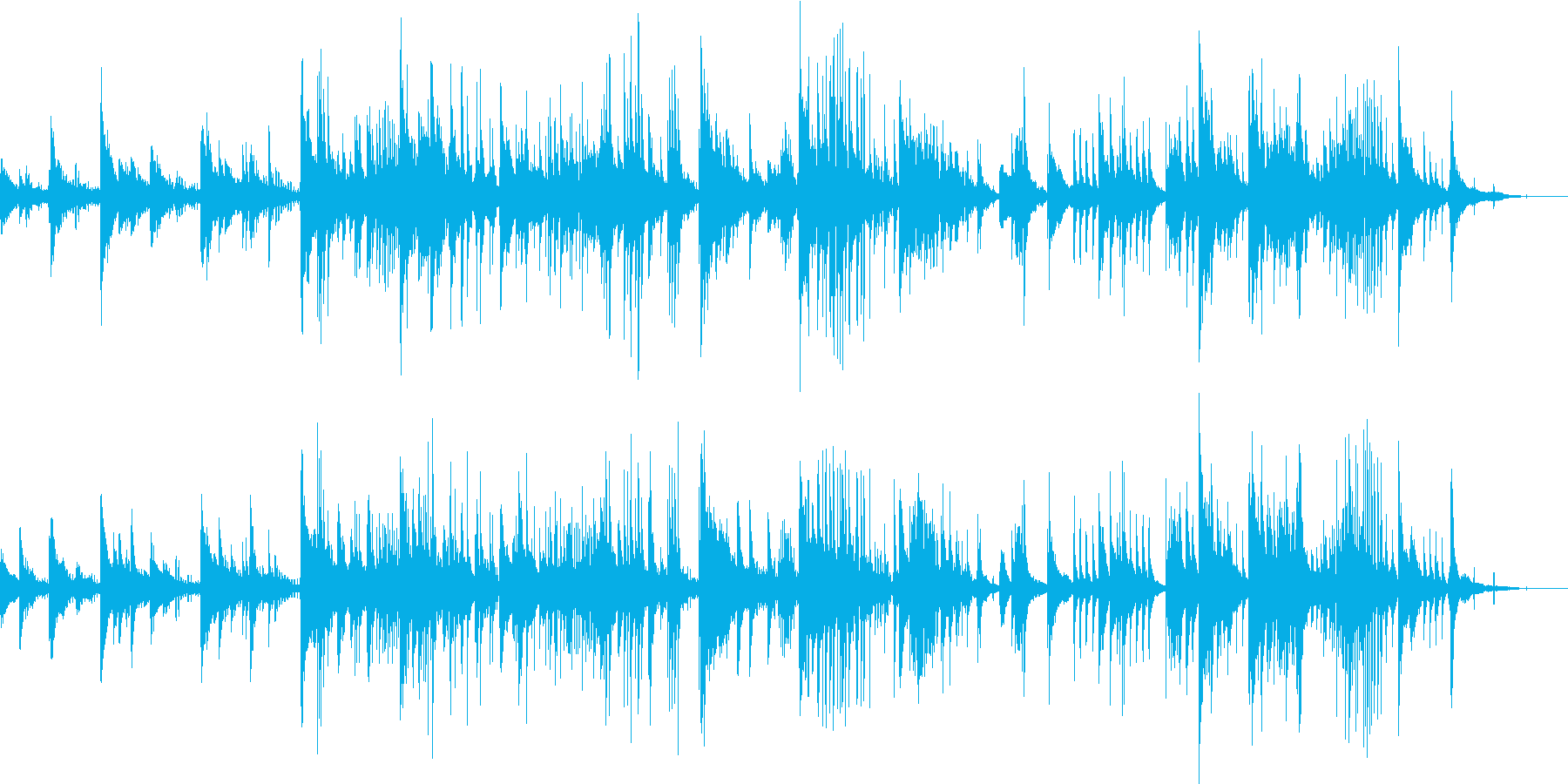 ドンブラとピアノのための瞑想曲の再生済みの波形
