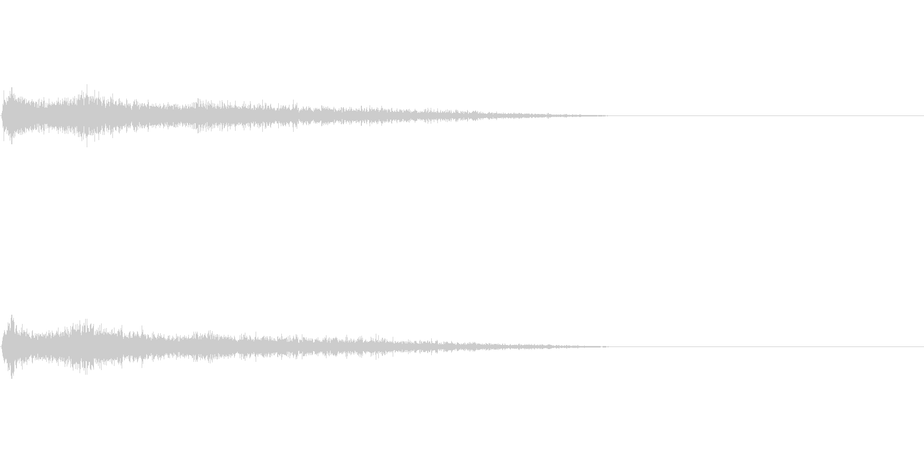 D♯マイナー インパクト音 衝撃音の未再生の波形