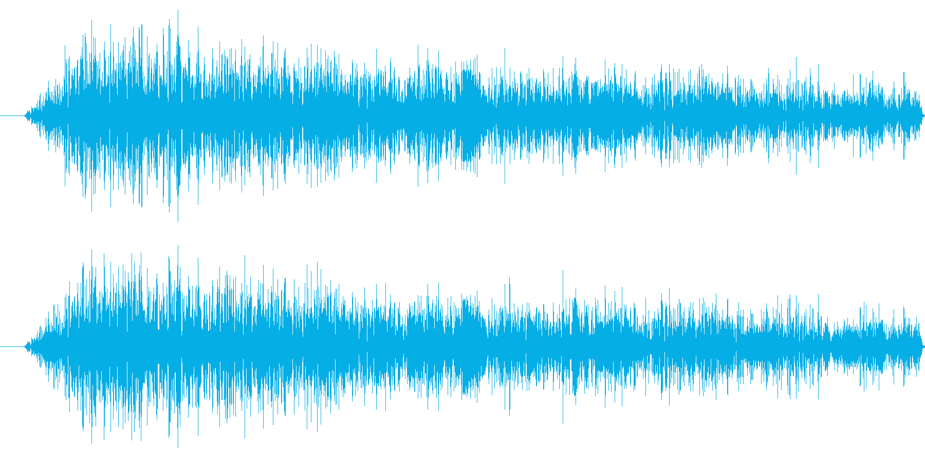 虫の鳴き声の再生済みの波形