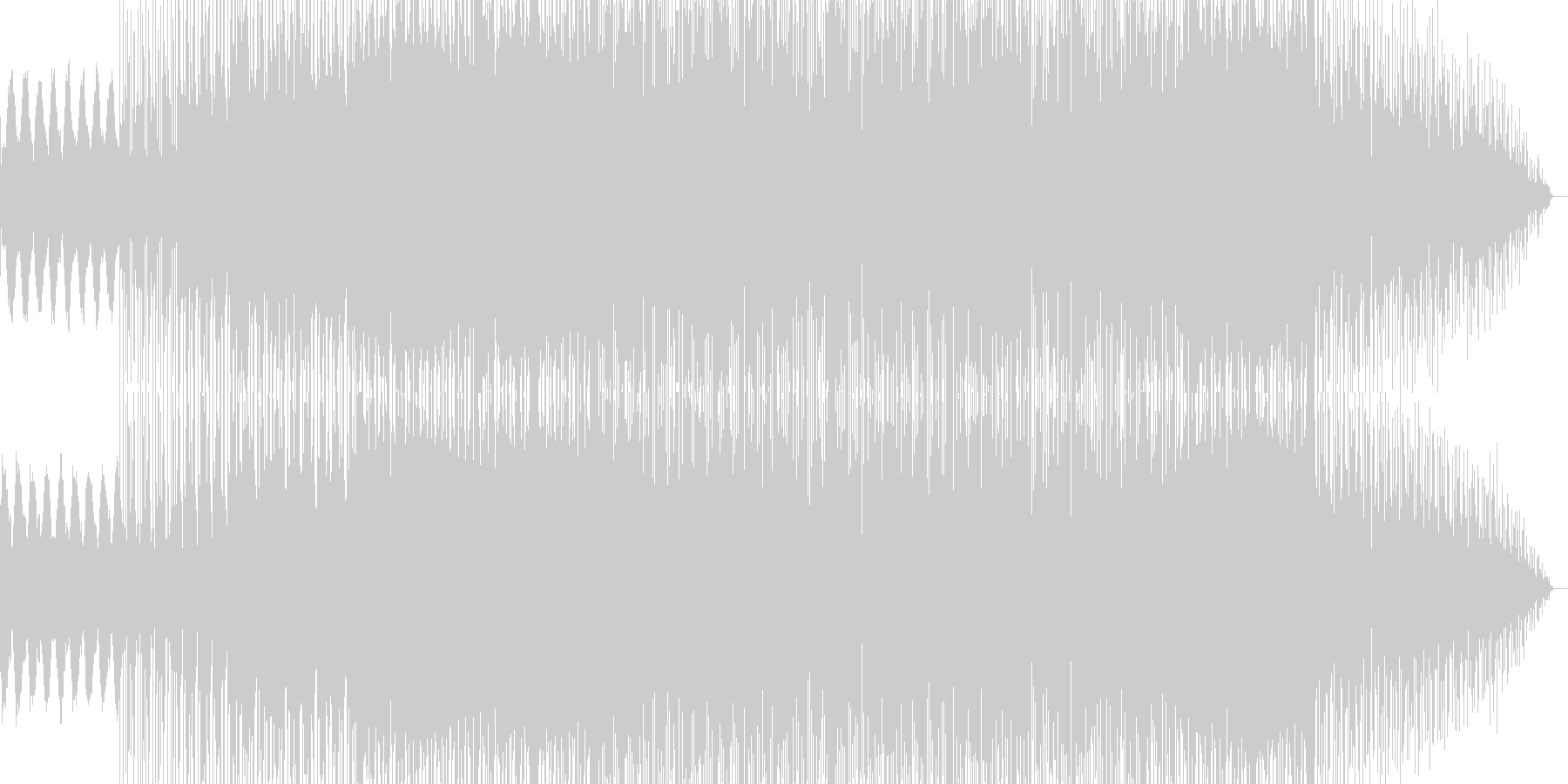 哀愁感のあるメロディと不思議な雰囲気の曲の未再生の波形