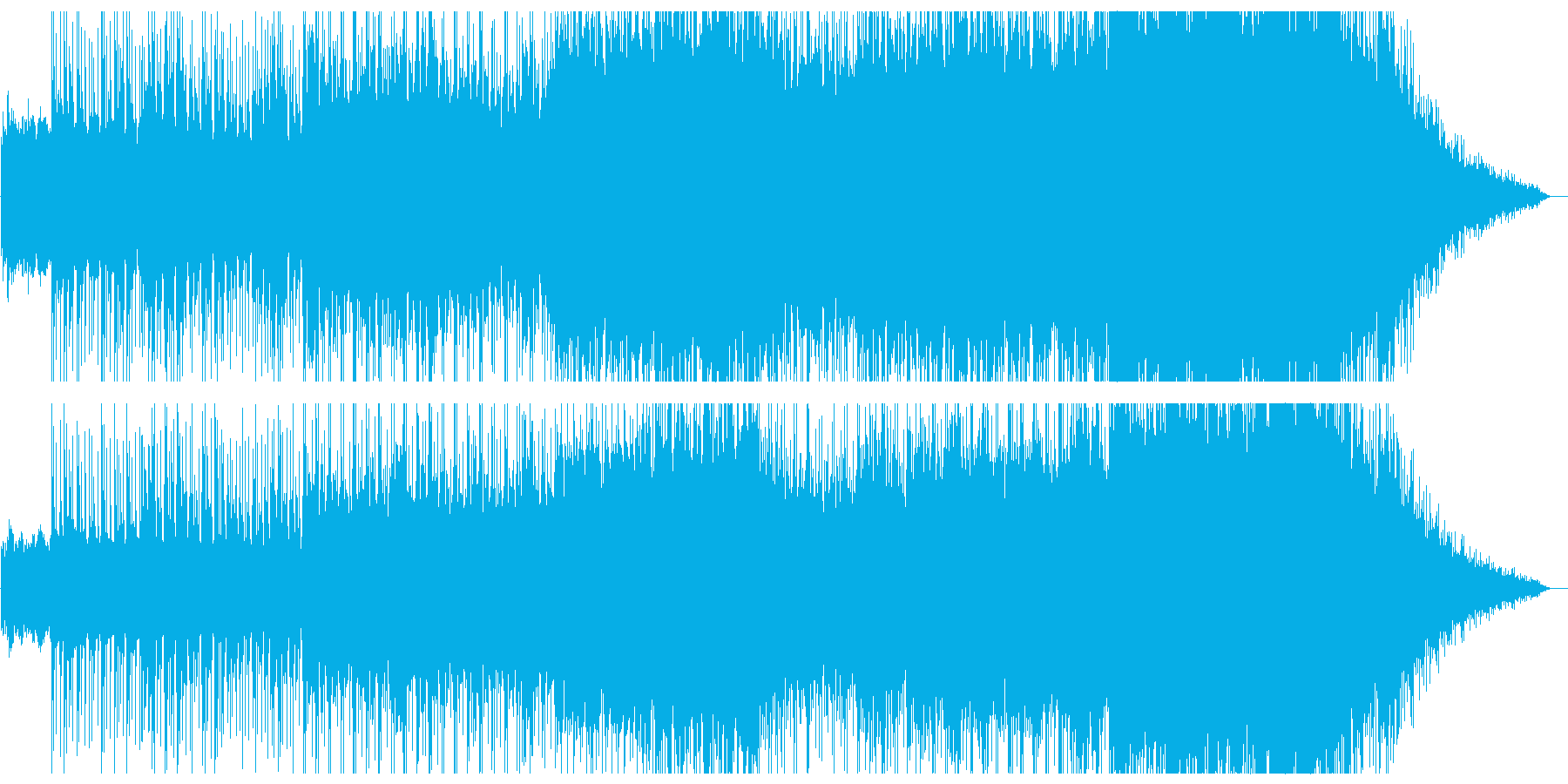 広大な大地を想起させるピアノ曲の再生済みの波形