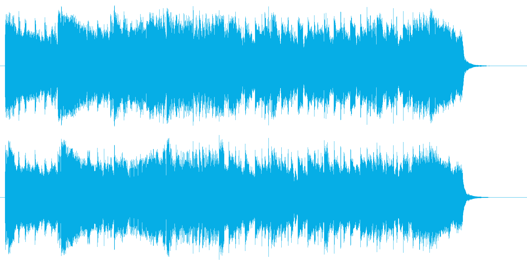 爽やかなシンセ音が響くポップな曲の再生済みの波形