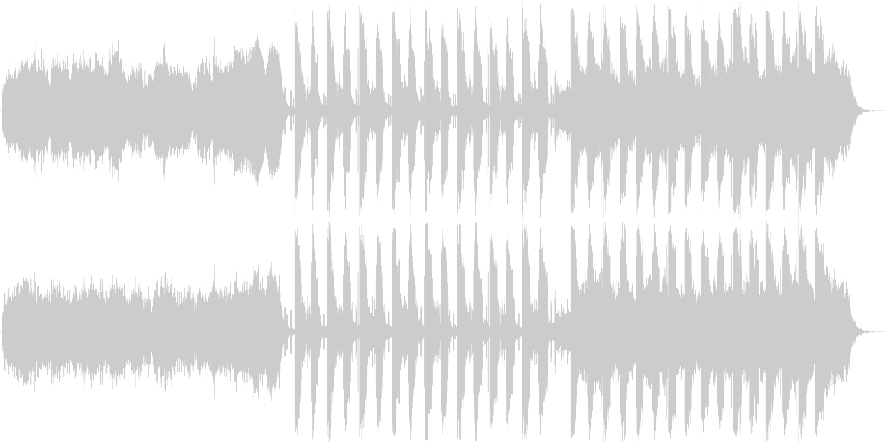 ダークな音色でコードメインの楽曲の未再生の波形