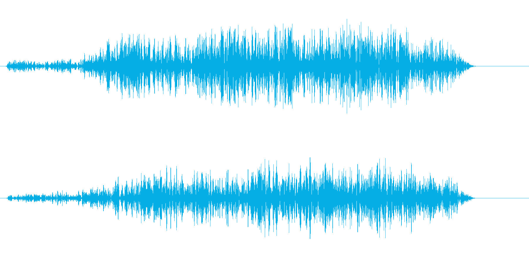 ビヨビヨビヨン(泡が一気に出る効果音)の再生済みの波形