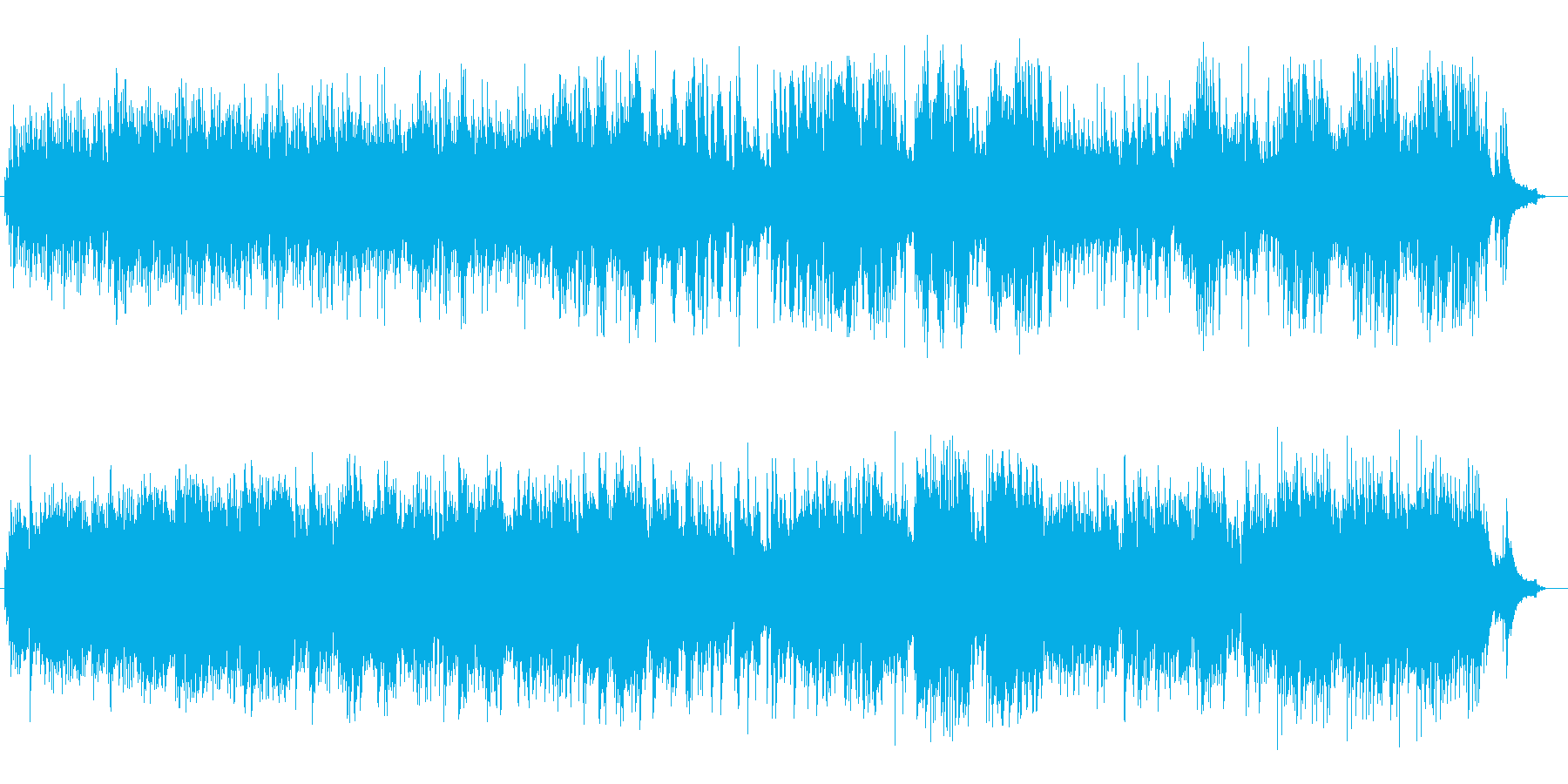 暗く哀愁漂うピアノ曲の再生済みの波形