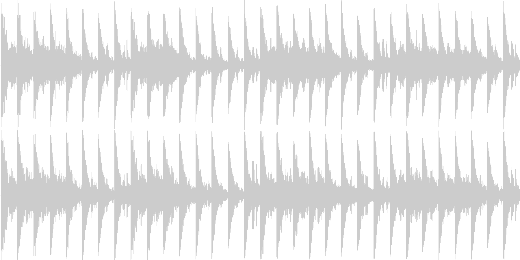 テクノを強く意識した楽曲です。繰り返し…の未再生の波形