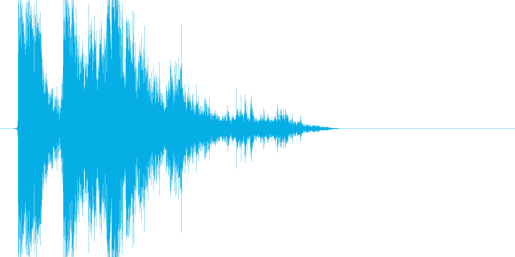 パリーン。安っぽいガラスが割れる音。の再生済みの波形