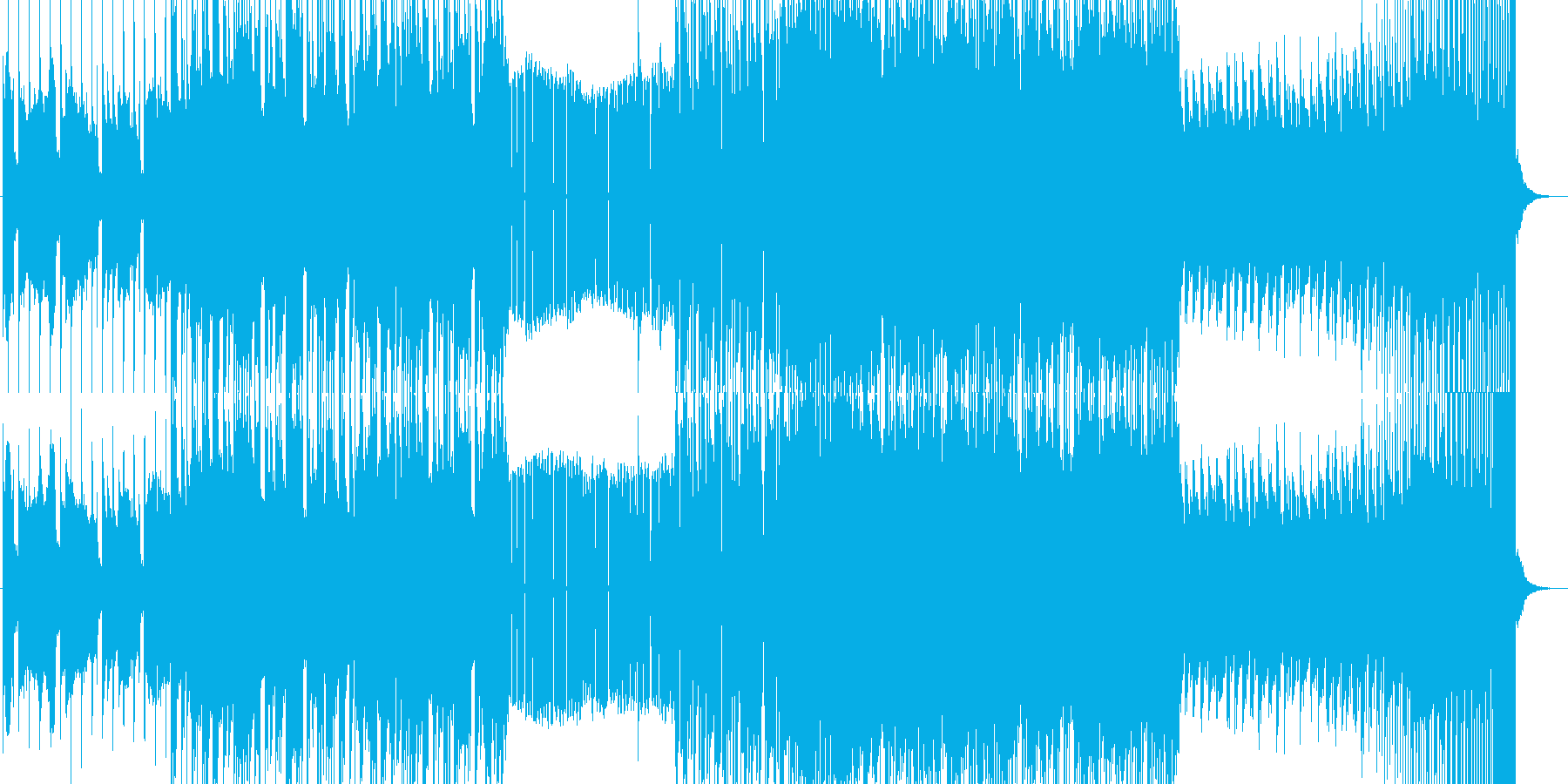 水の流れを意識したエレクトロチューンの再生済みの波形
