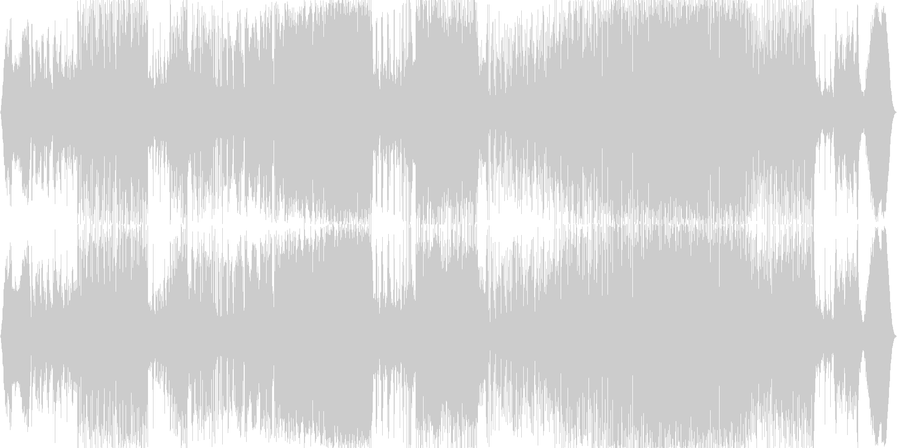 ピアノメインの全編7拍子で緊迫感のある曲の未再生の波形