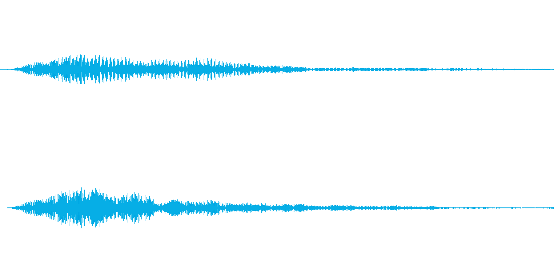 エレクトリックで神秘的なボタン音の再生済みの波形
