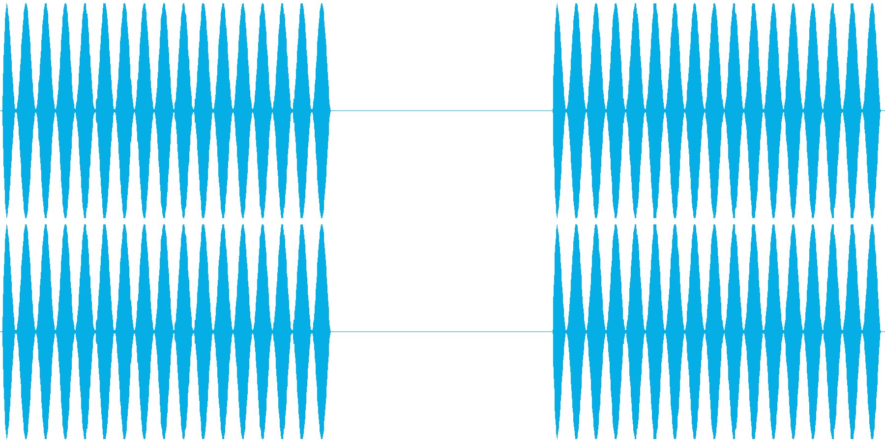 電話 呼び出し音 プルルルル×2 の再生済みの波形