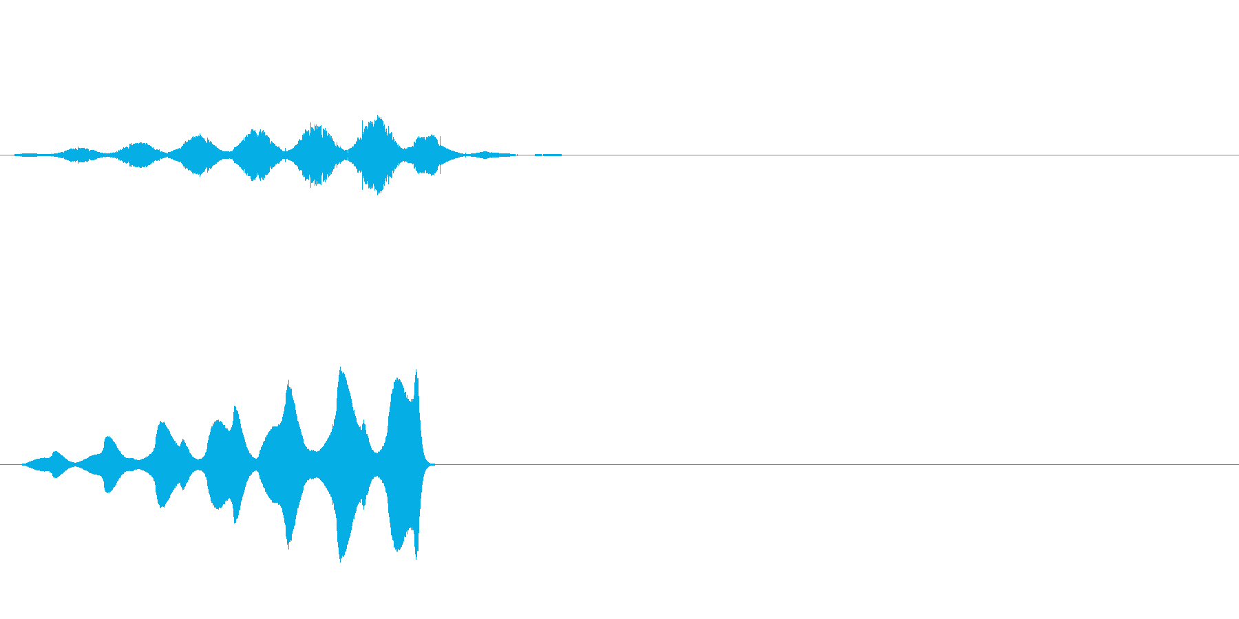 ビーム音や他にも使える音ですの再生済みの波形