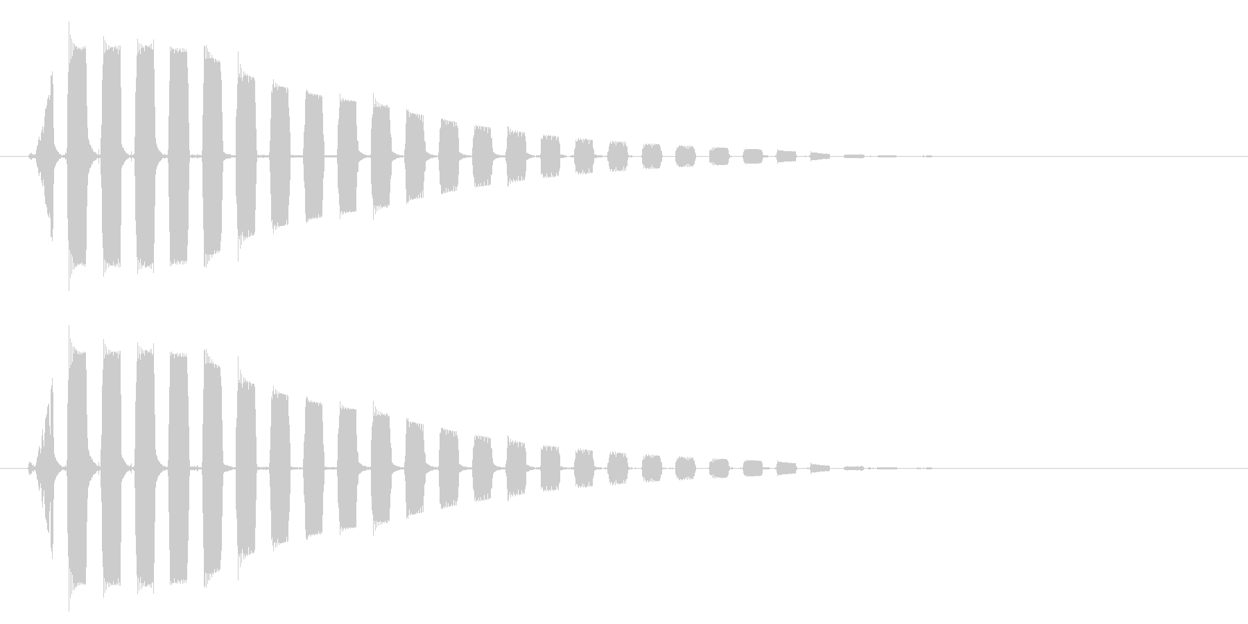ビョーン↑(音が高めの跳ねる音)の未再生の波形