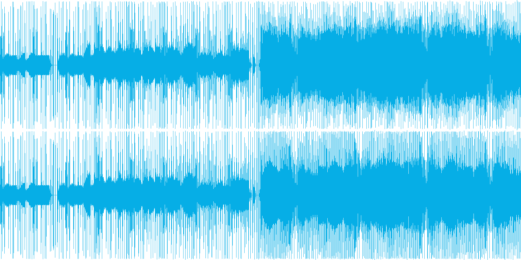 ストリングスとリズムのみの穏やかな曲で…の再生済みの波形