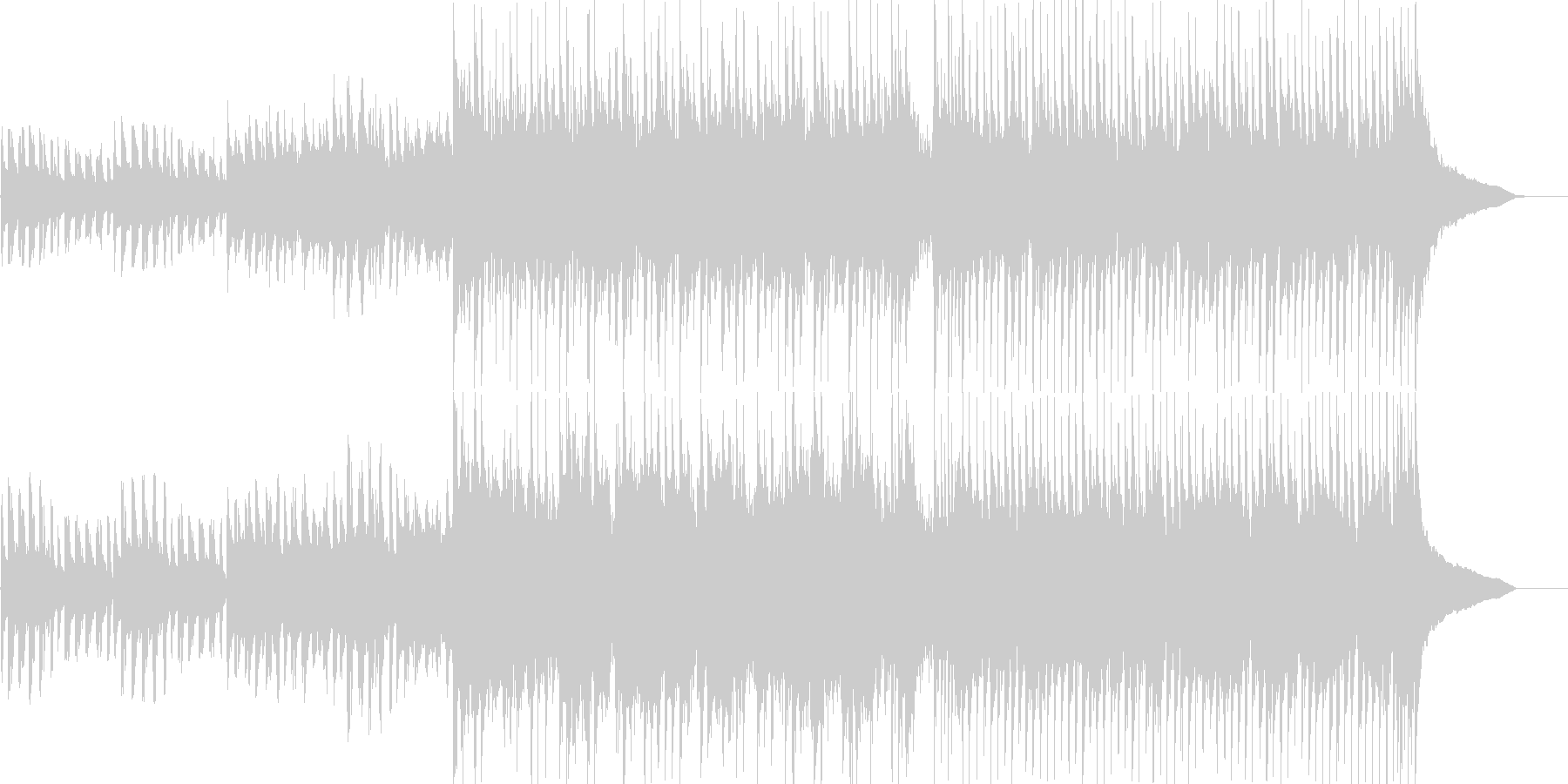 スマホCMで流れるような明るいポップス曲の未再生の波形