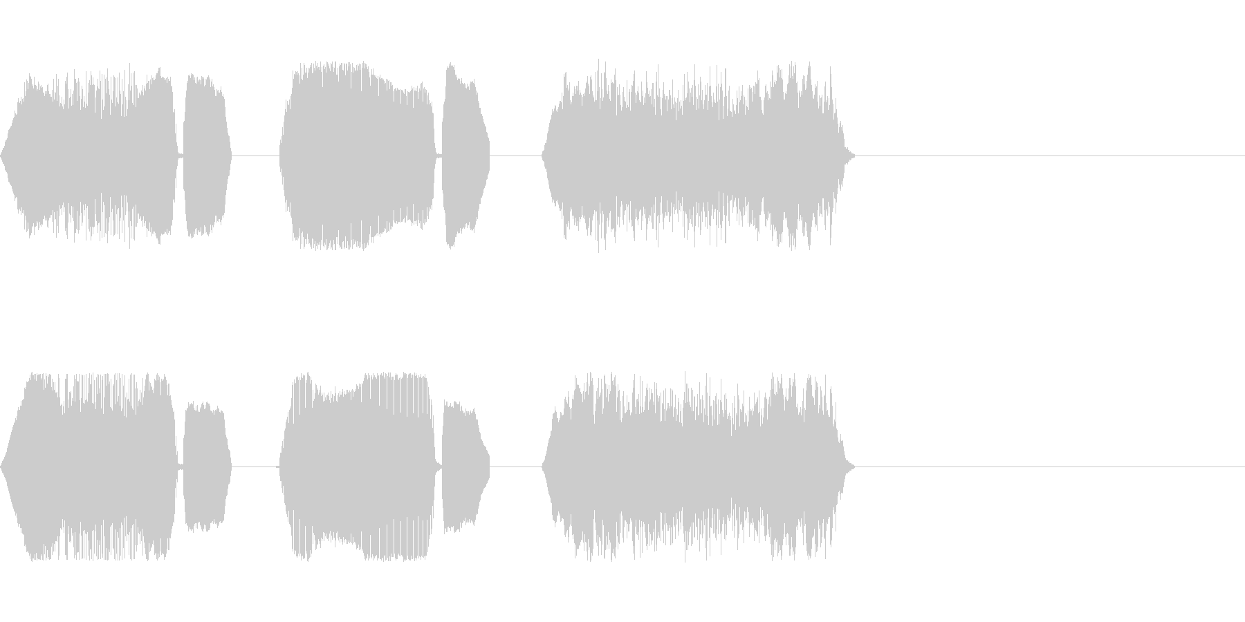 赤ちゃんの泣き声の未再生の波形
