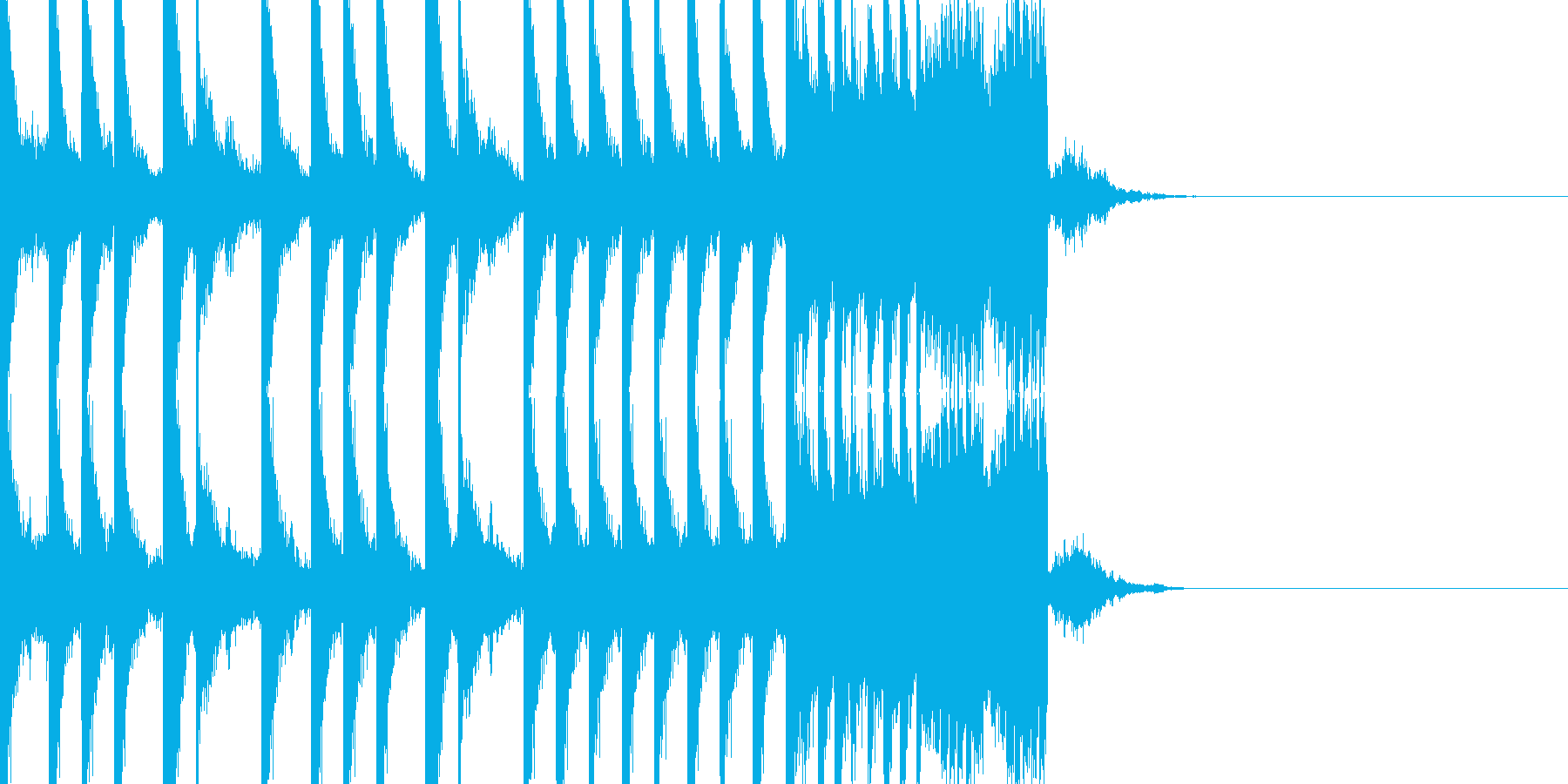BPM128EDMビルドアップです。の再生済みの波形