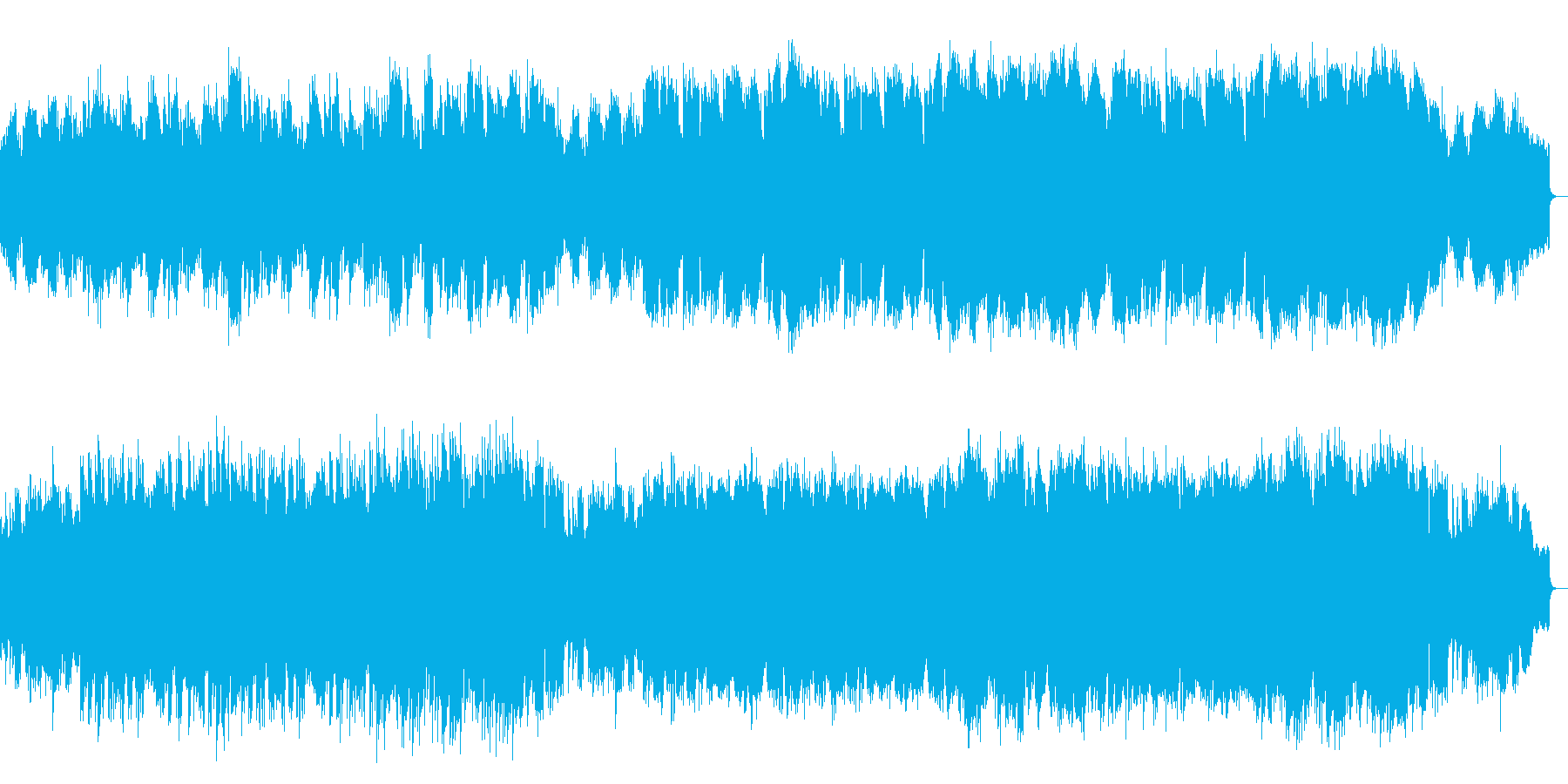 ピアノ中心の優しい演歌風メロディアス楽曲の再生済みの波形