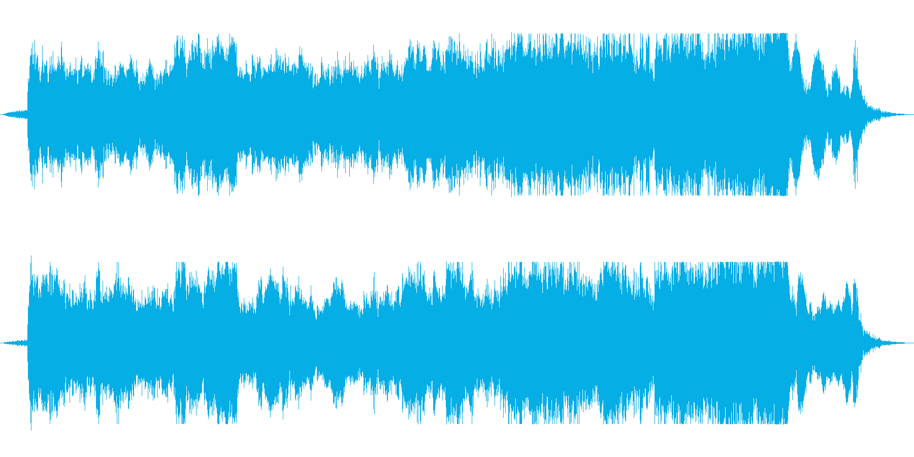 日本の伝統的な雰囲気の曲の再生済みの波形