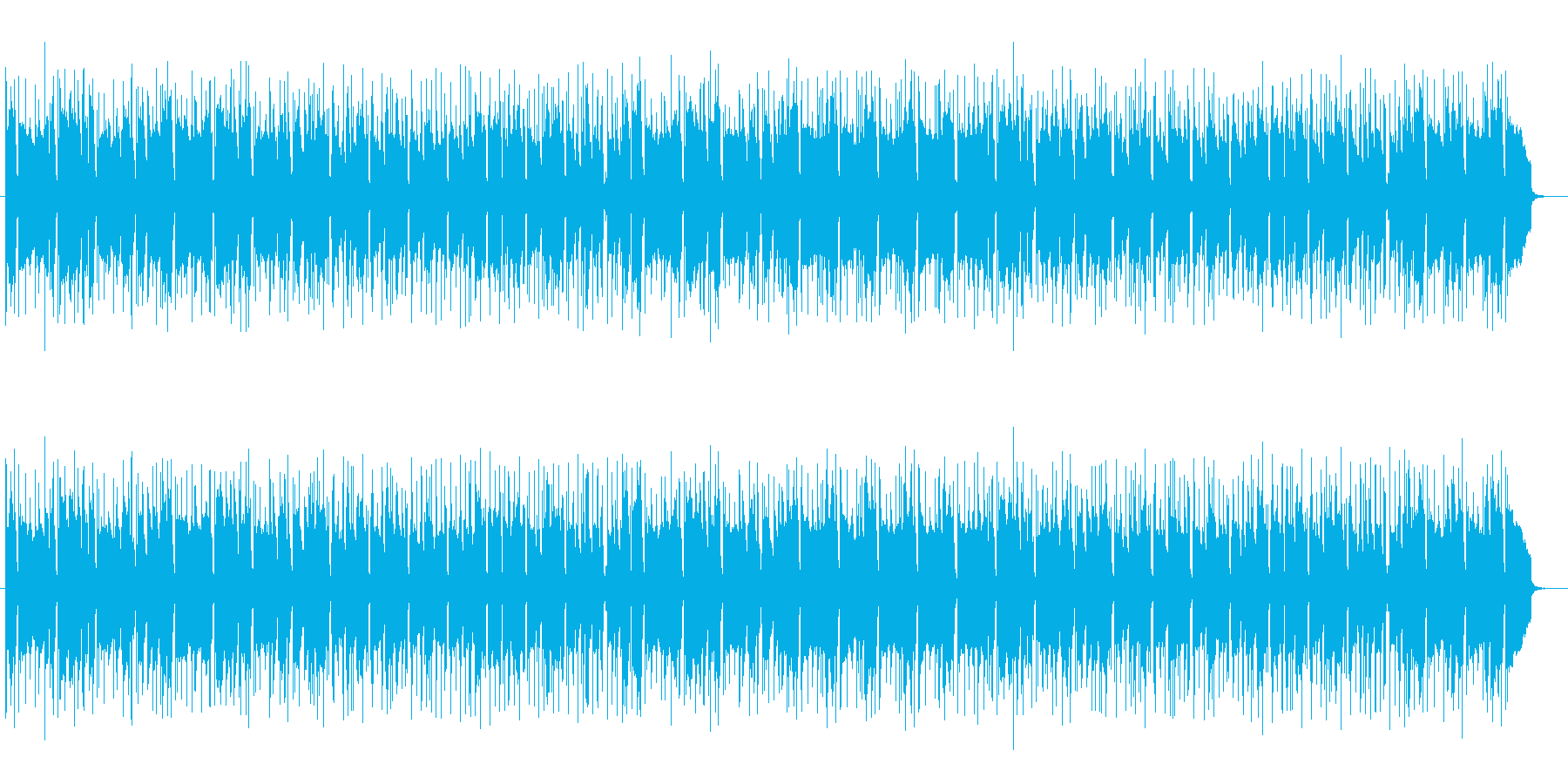 軽快かつ大人な落ち着きを感じる曲の再生済みの波形