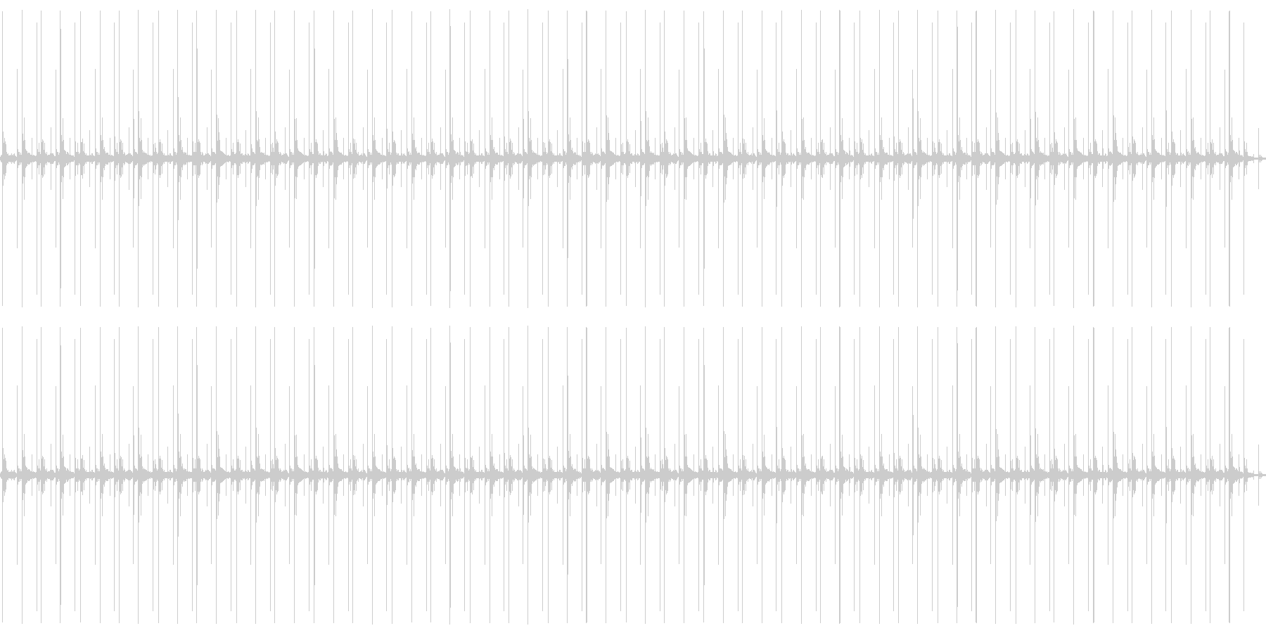 足音でカウント(リズミカル)の未再生の波形
