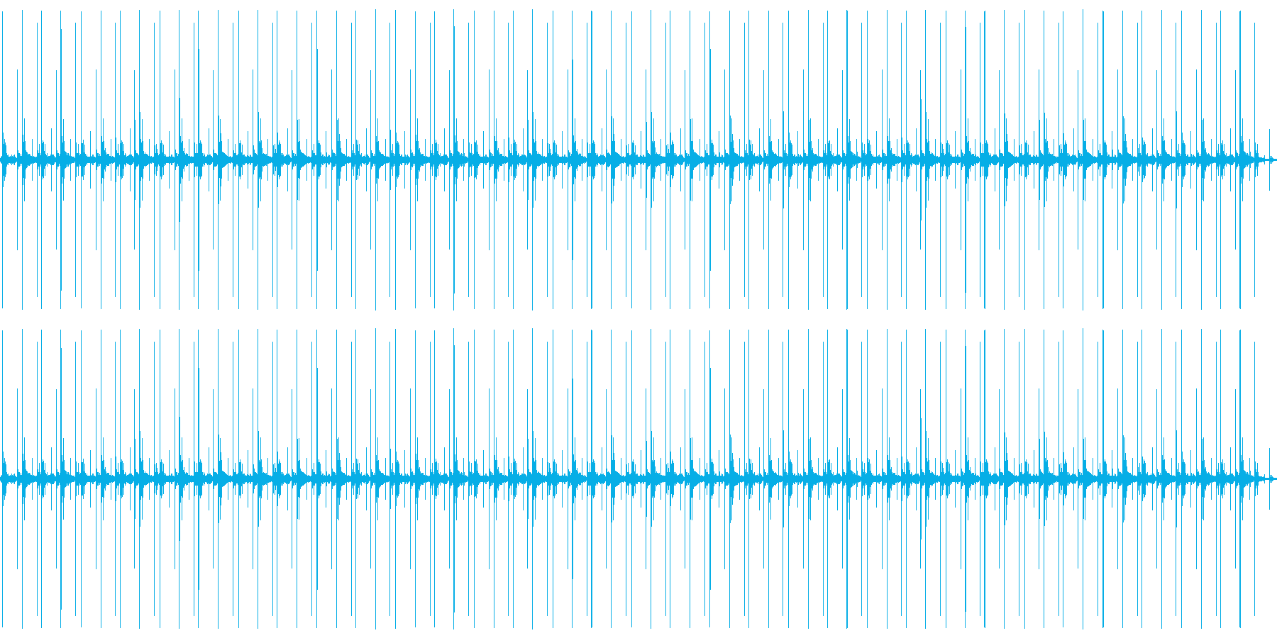 足音でカウント(リズミカル)の再生済みの波形