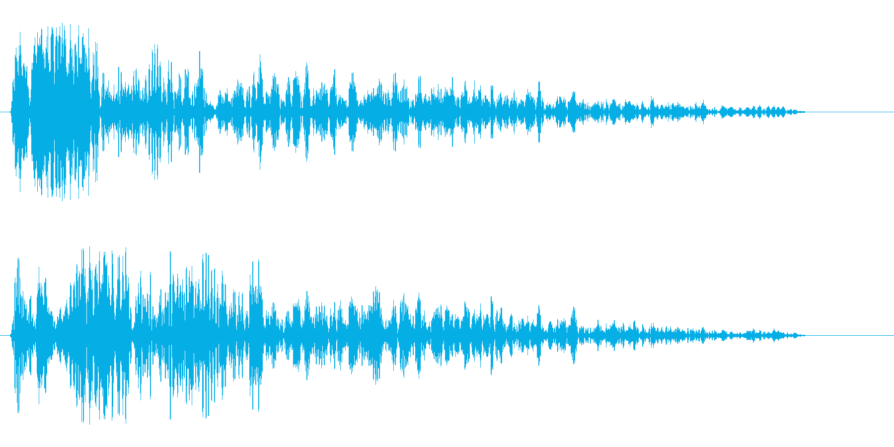 クワンクワワ(回転音)の再生済みの波形