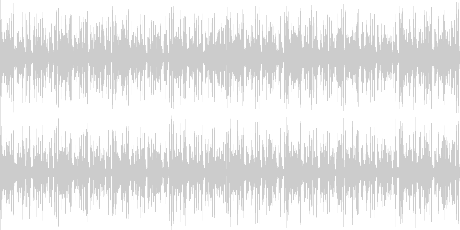 ハウスのリズムを強調した楽曲です。の未再生の波形