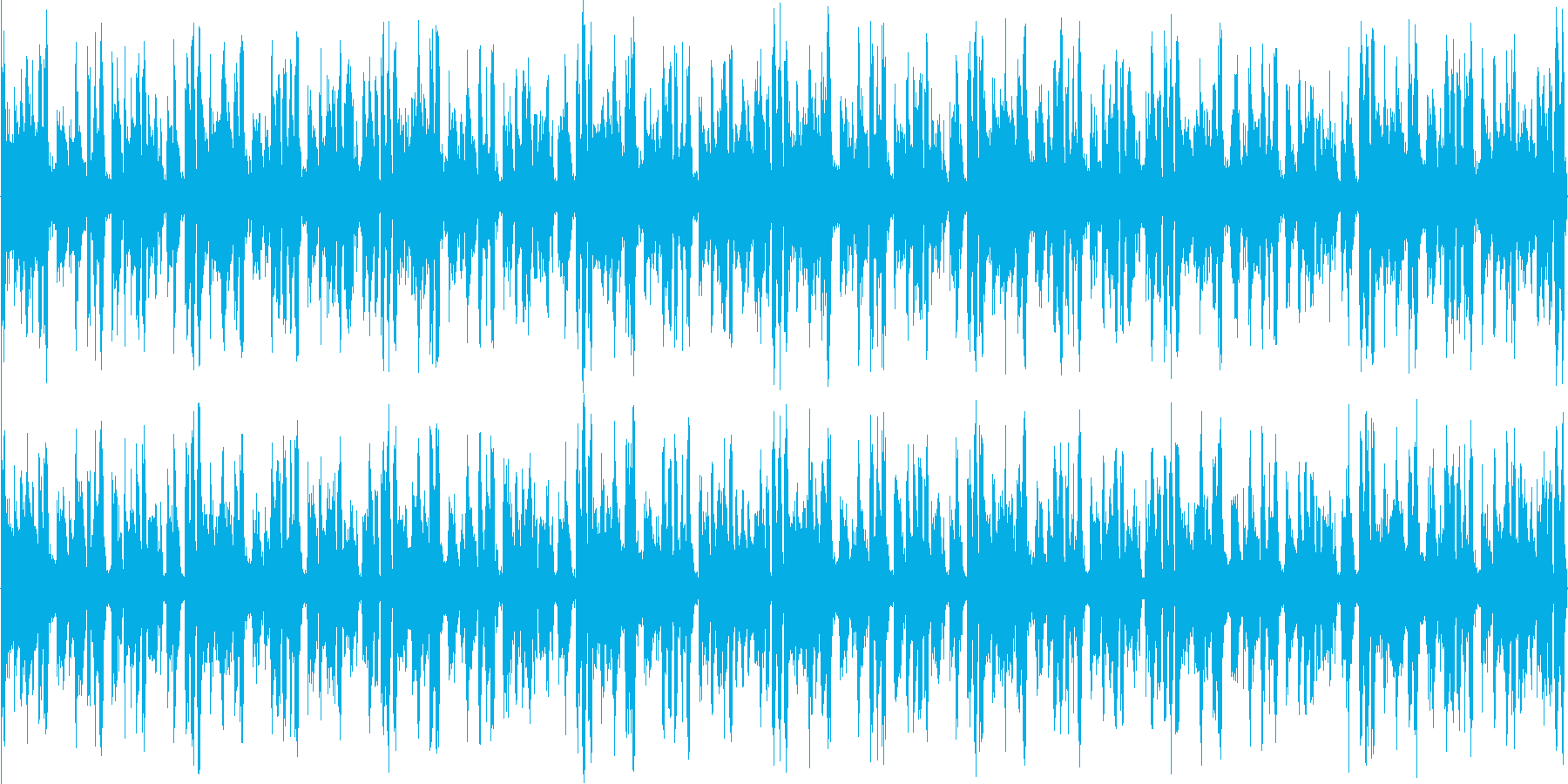 ハウスのリズムを強調した楽曲です。の再生済みの波形
