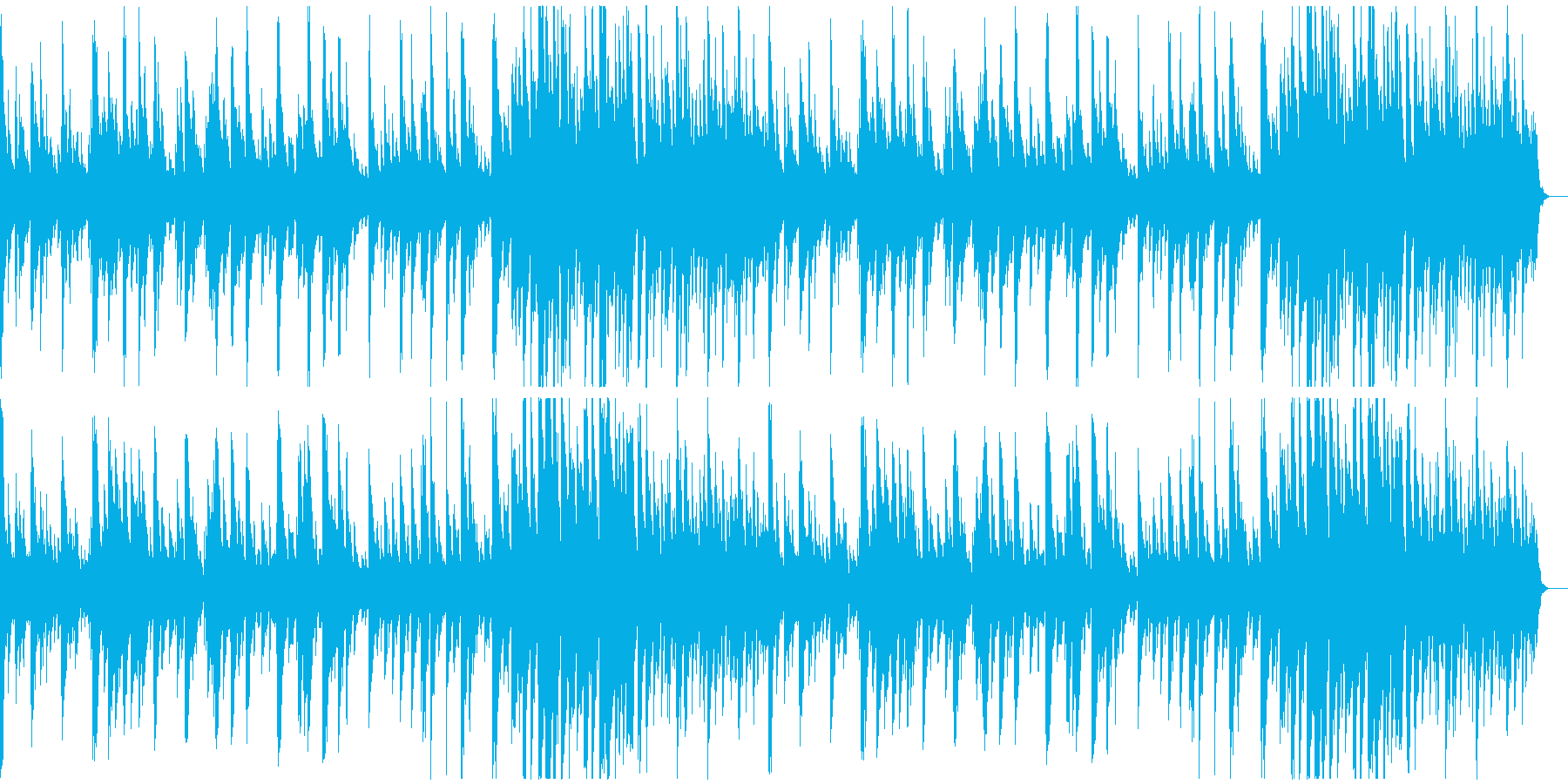キラキラした感じのソロ・ピアノ曲の再生済みの波形