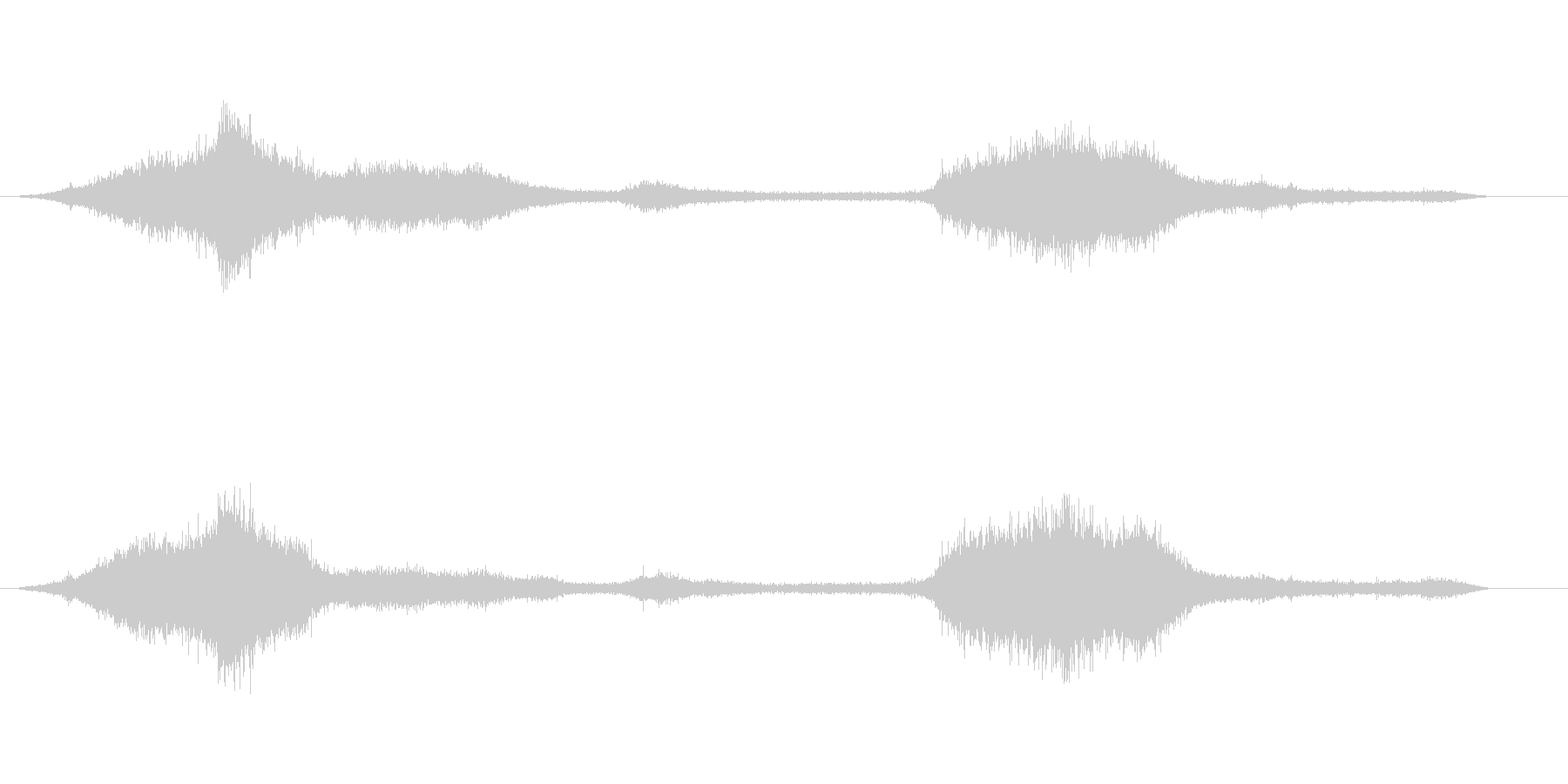 波の音の未再生の波形