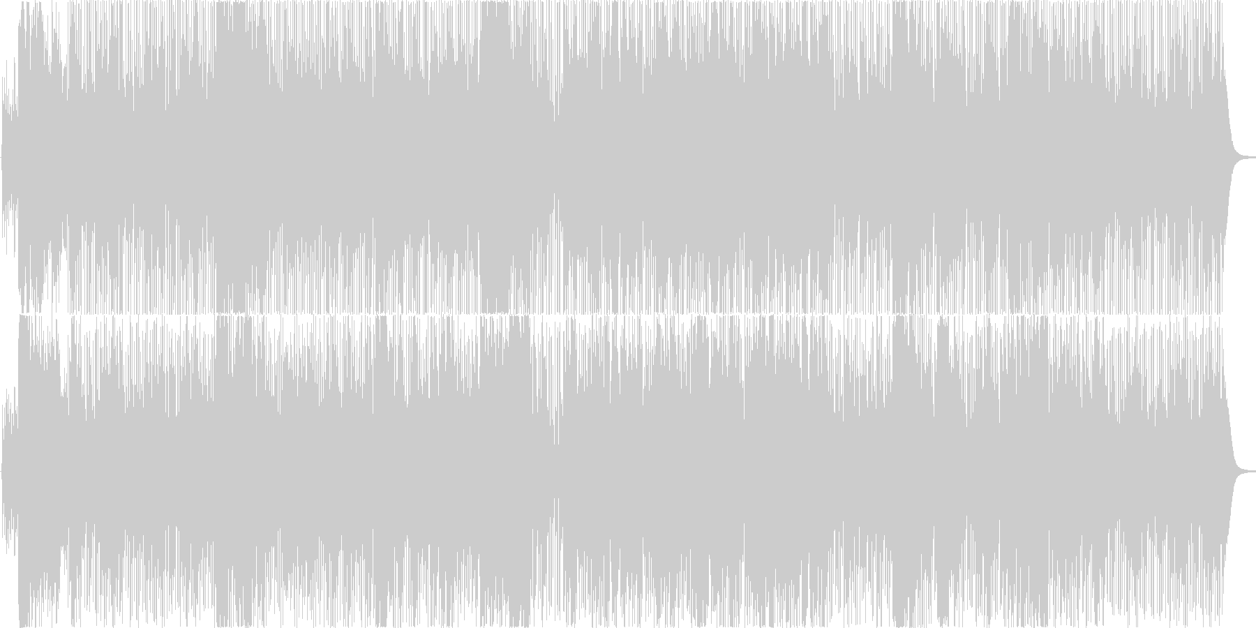 幻想的な和風曲の未再生の波形