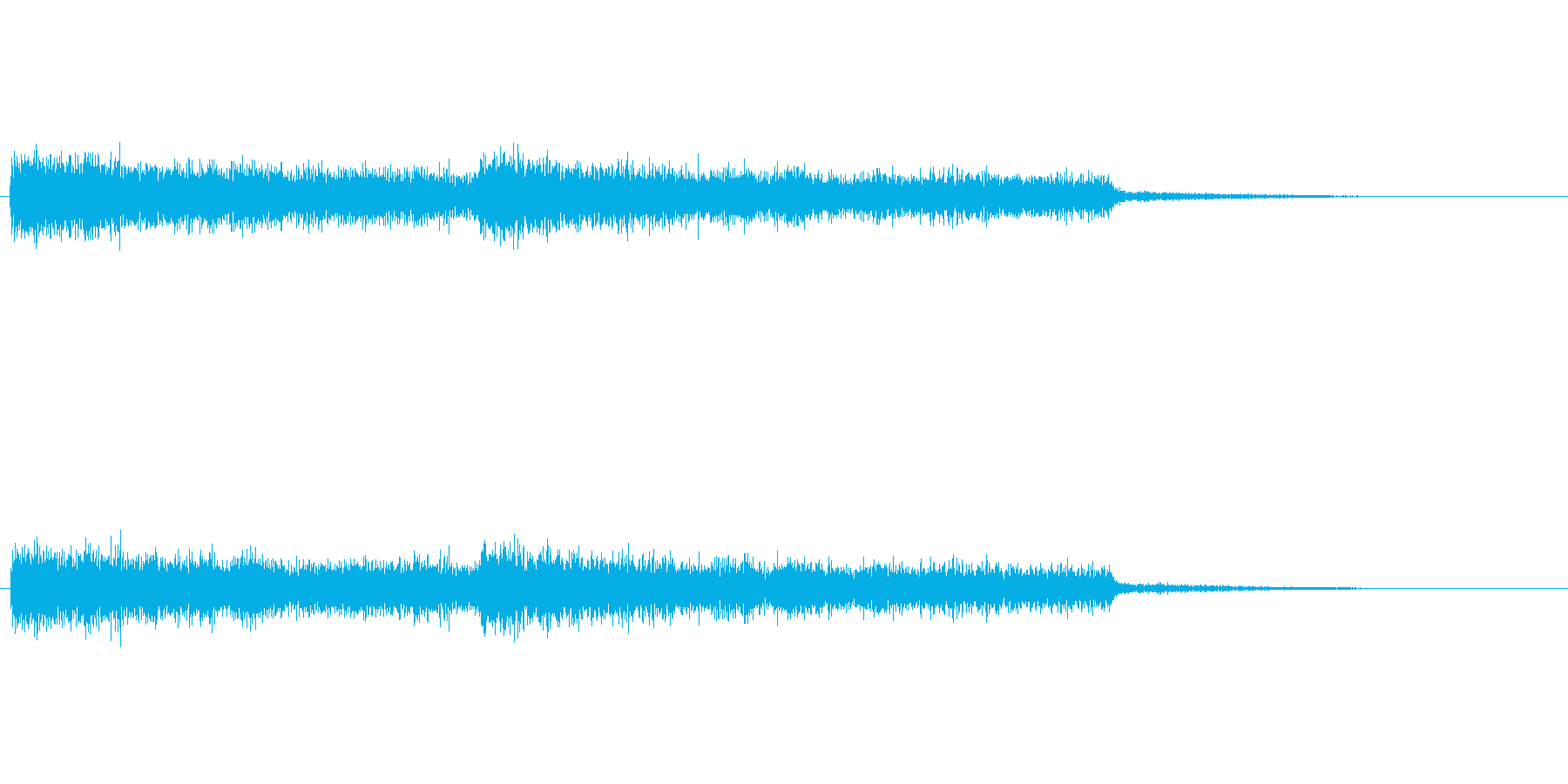シンセパッド音の再生済みの波形
