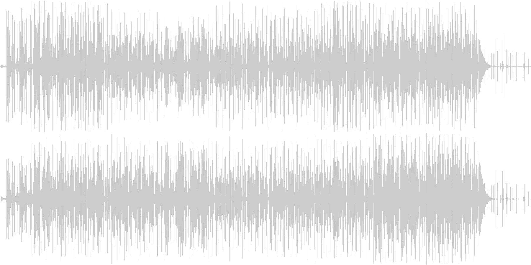 蒸し暑い感じのインド楽曲の未再生の波形