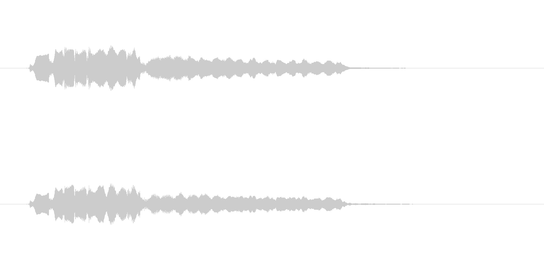 優しい笛の音(切ない、風景)の未再生の波形