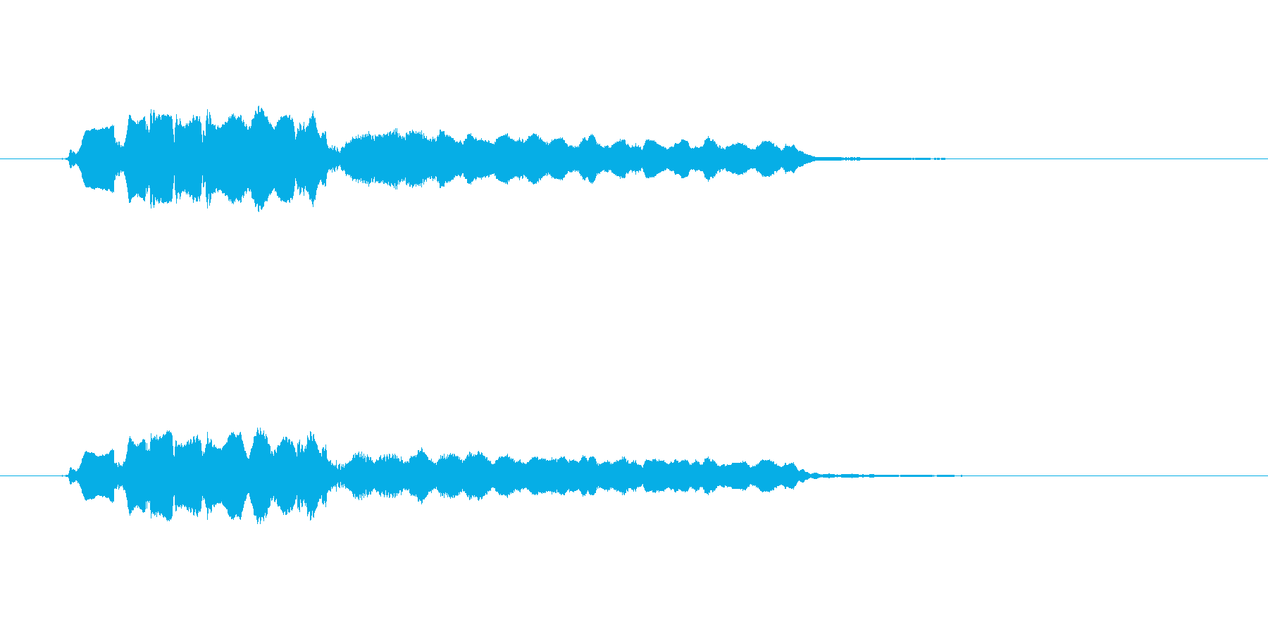 優しい笛の音(切ない、風景)の再生済みの波形