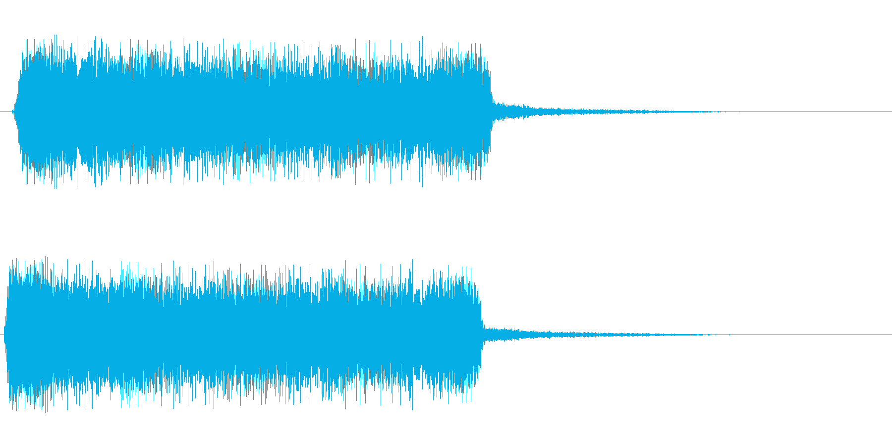 ビィーン(砂嵐の音)の再生済みの波形