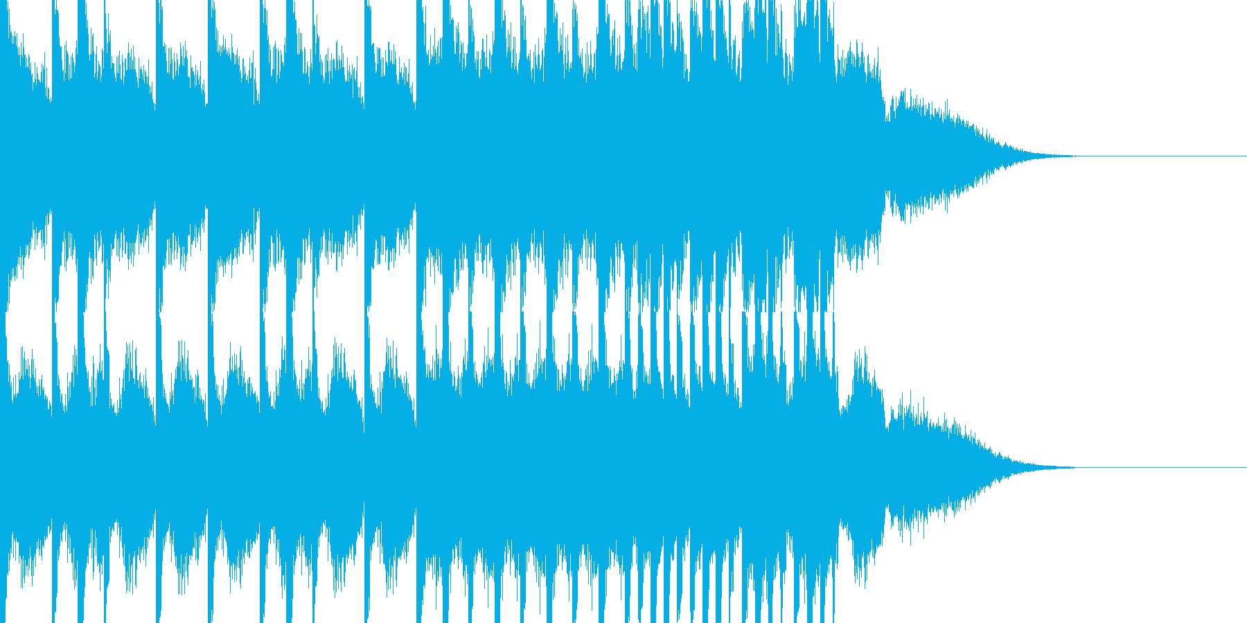 BPM128EDMビルドアップです。の再生済みの波形