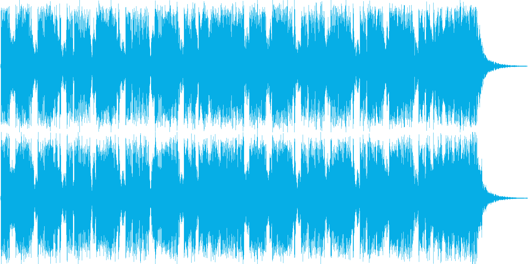 ロックなジングルの再生済みの波形