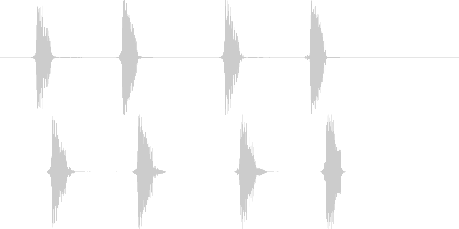 リセット音4(チャプチャ)の未再生の波形
