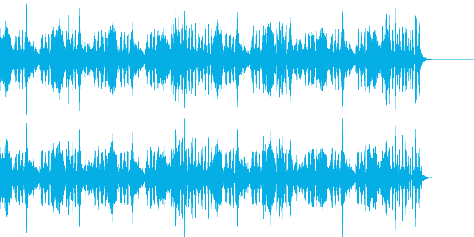Dubstep風のジングルの再生済みの波形