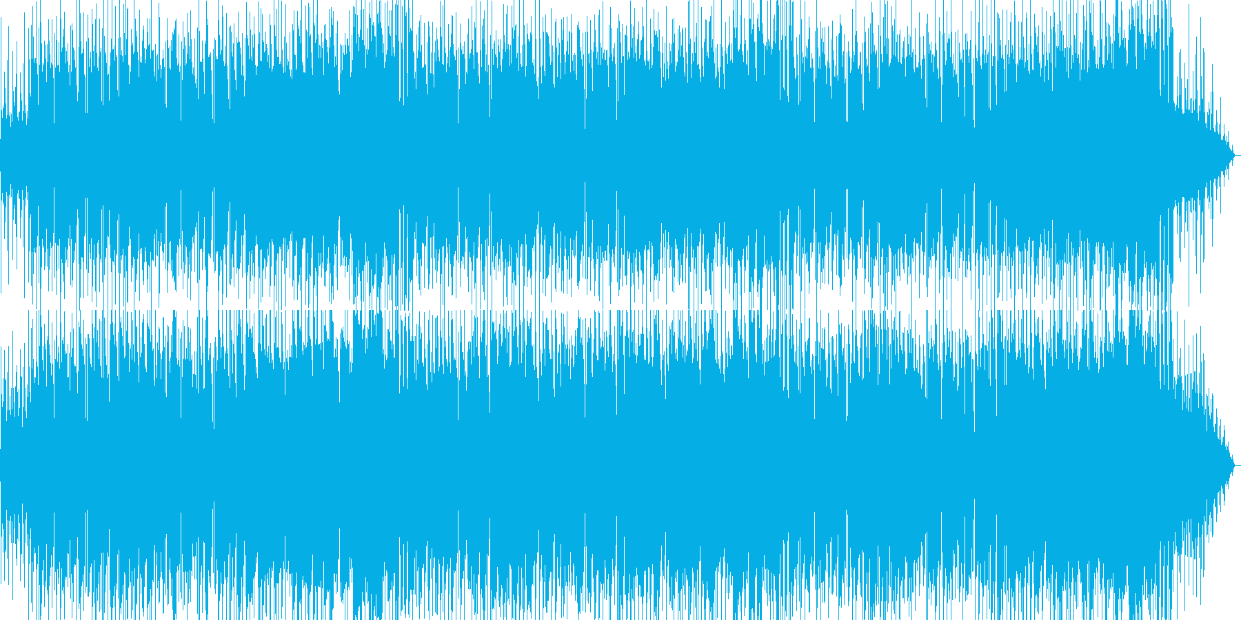 メロディアスなバラード曲の再生済みの波形
