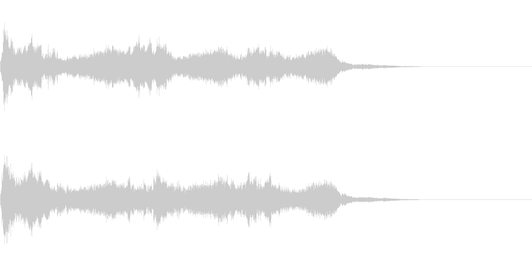 汎用的な魔法音の未再生の波形
