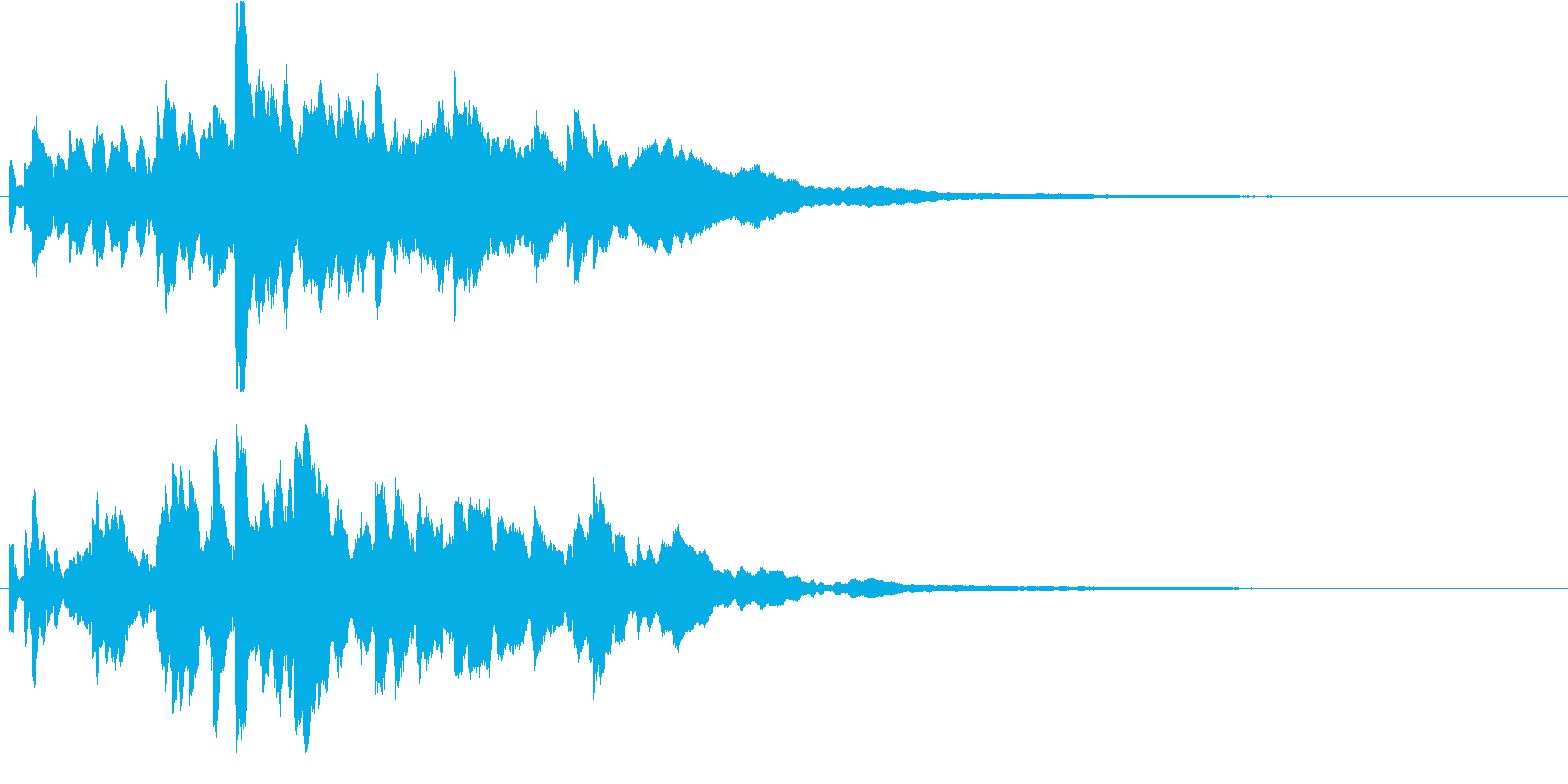 効果音 キラキラ 1の再生済みの波形