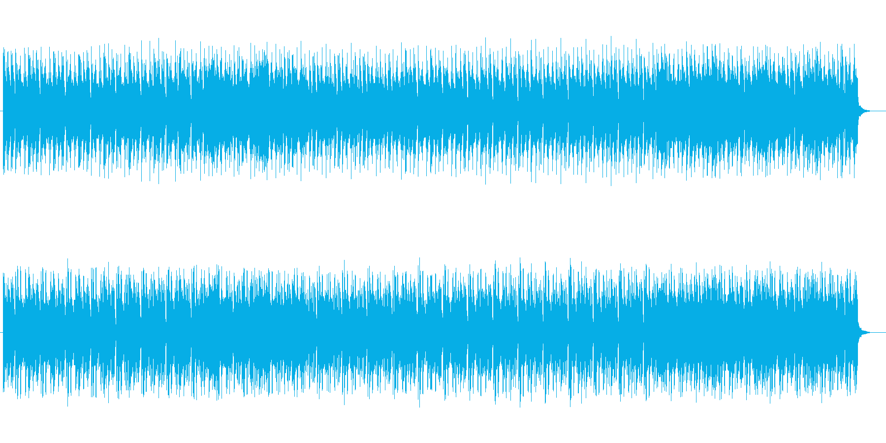 可愛らしく爽やかなテクノの再生済みの波形