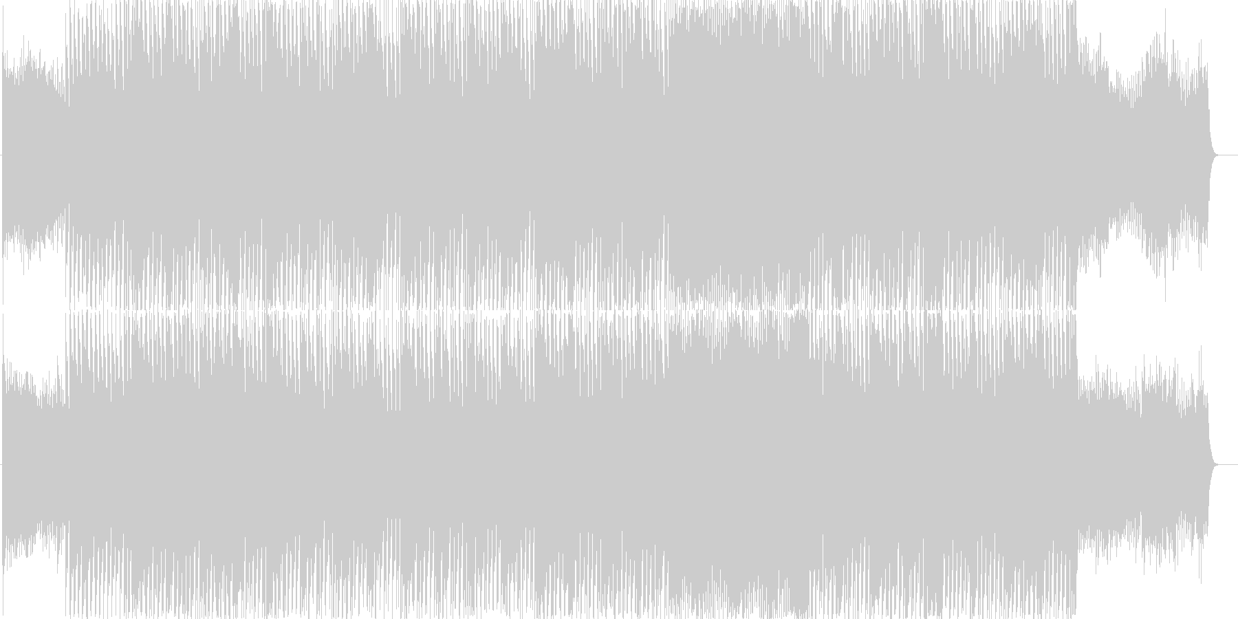 爽やかなはじまりのオープニングBGMの未再生の波形