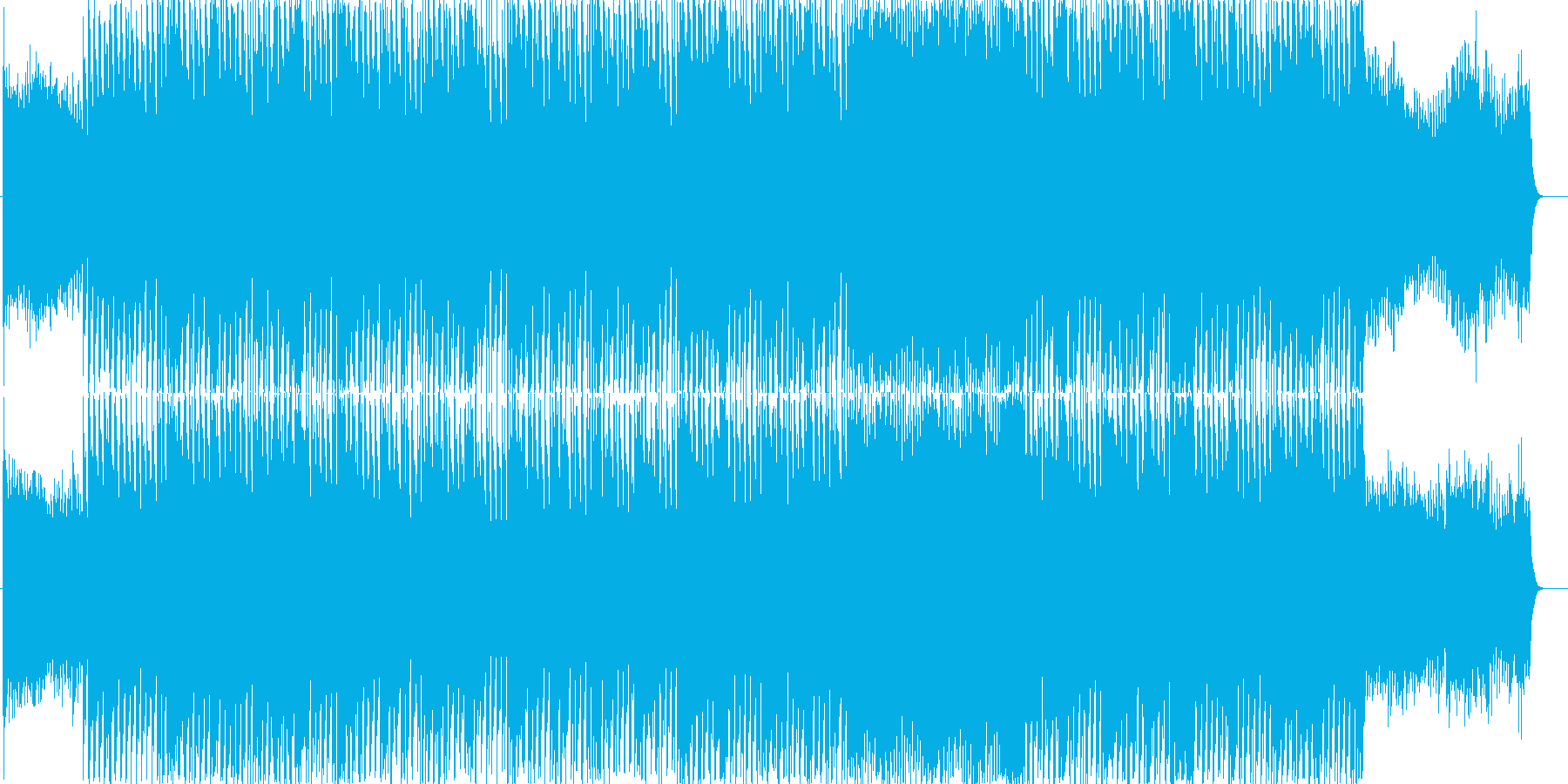 爽やかなはじまりのオープニングBGMの再生済みの波形