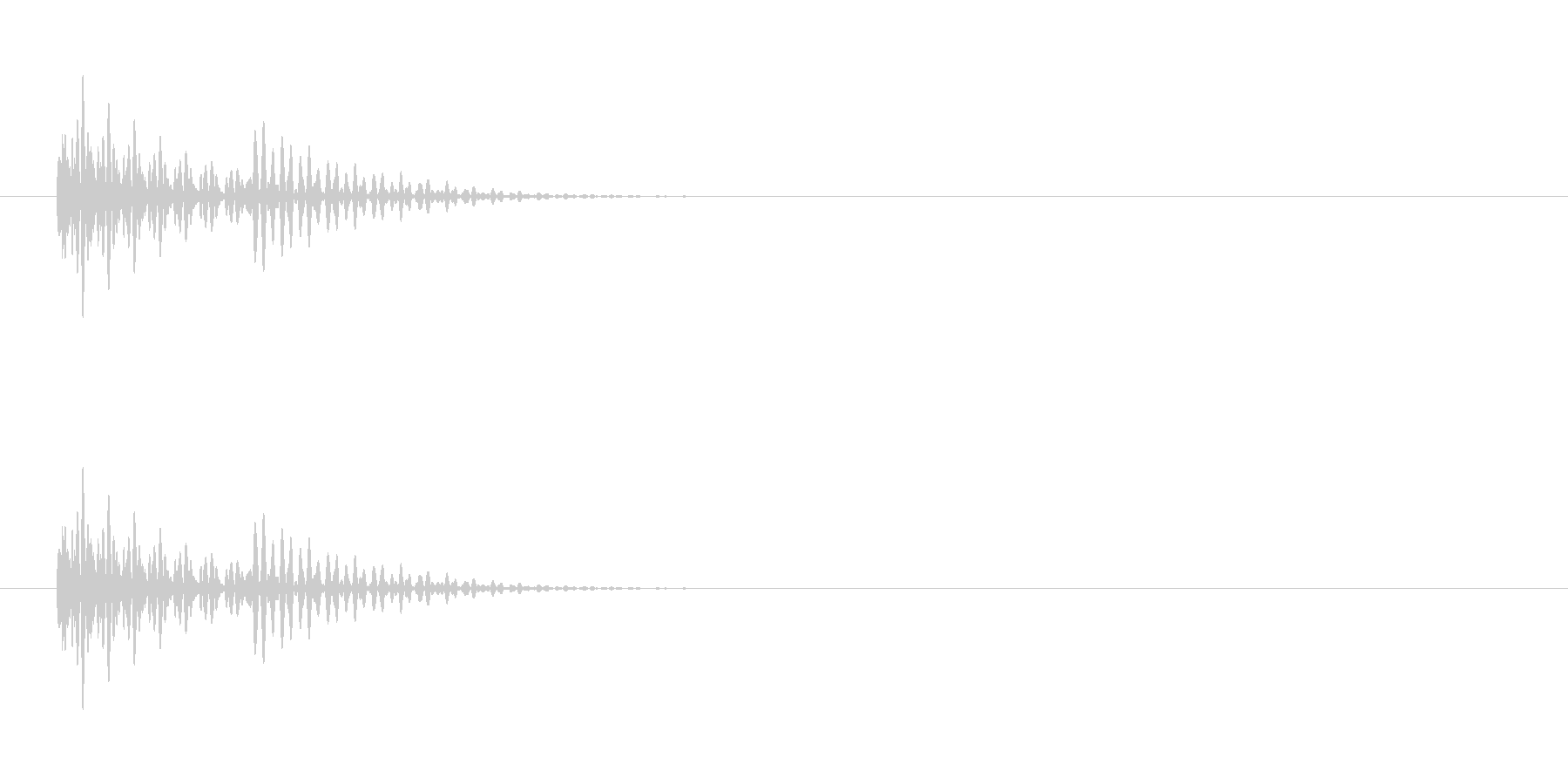 エラー音。の未再生の波形