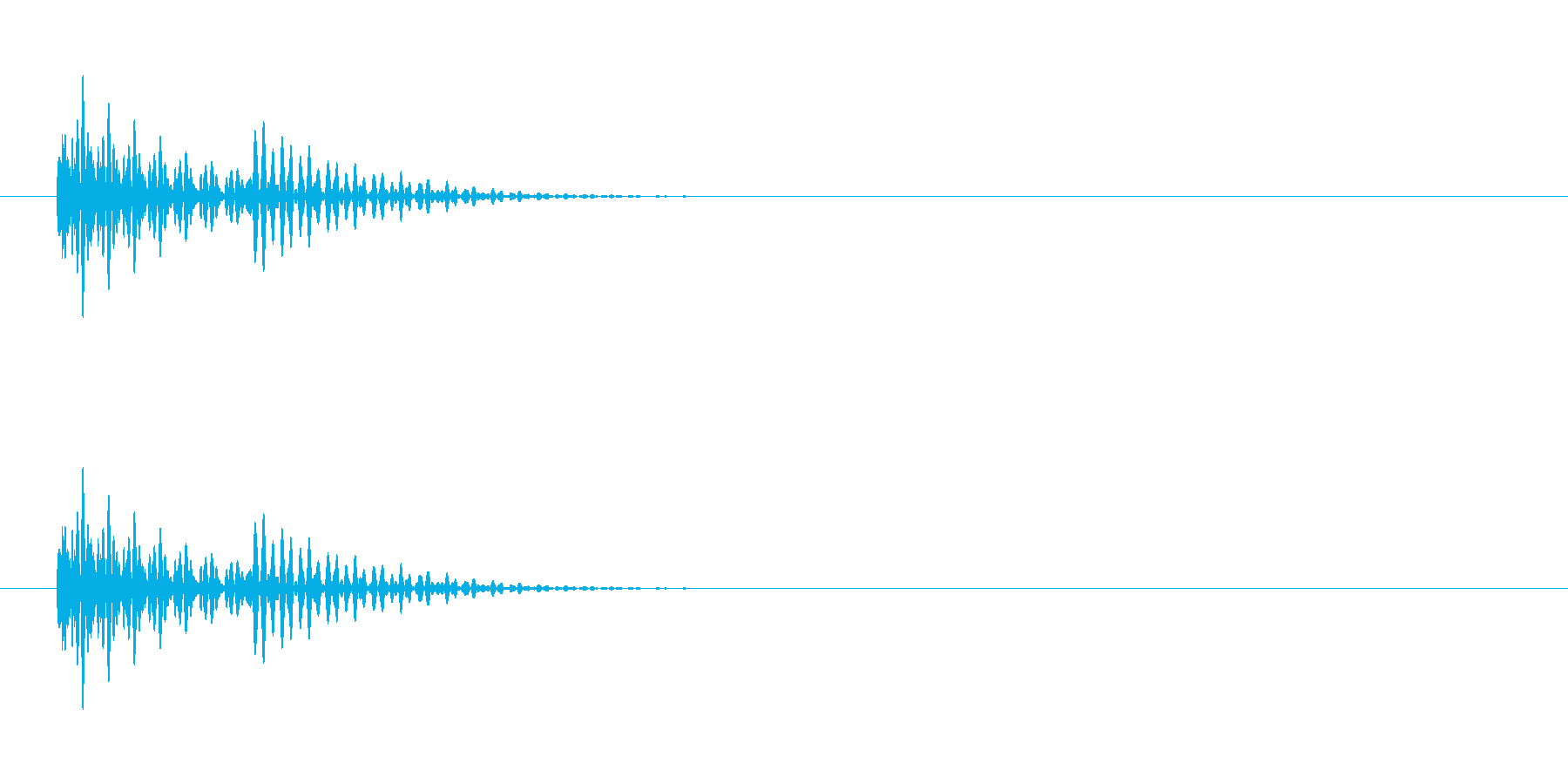 エラー音。の再生済みの波形