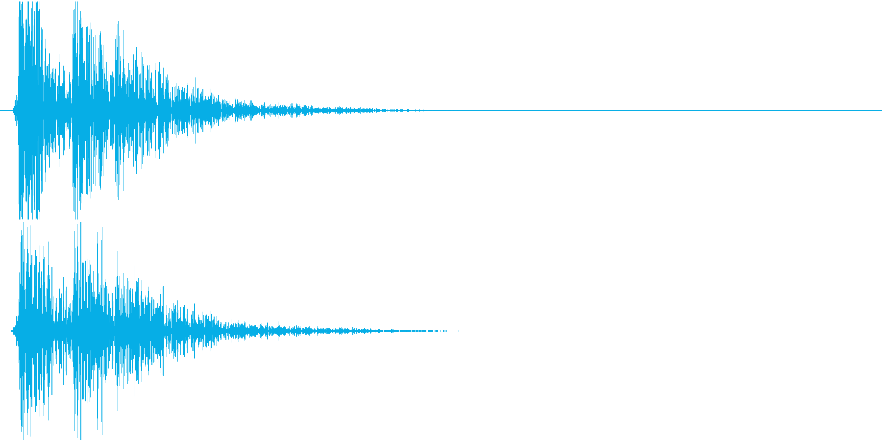コンコロコロン・・・(物を落とした音)の再生済みの波形